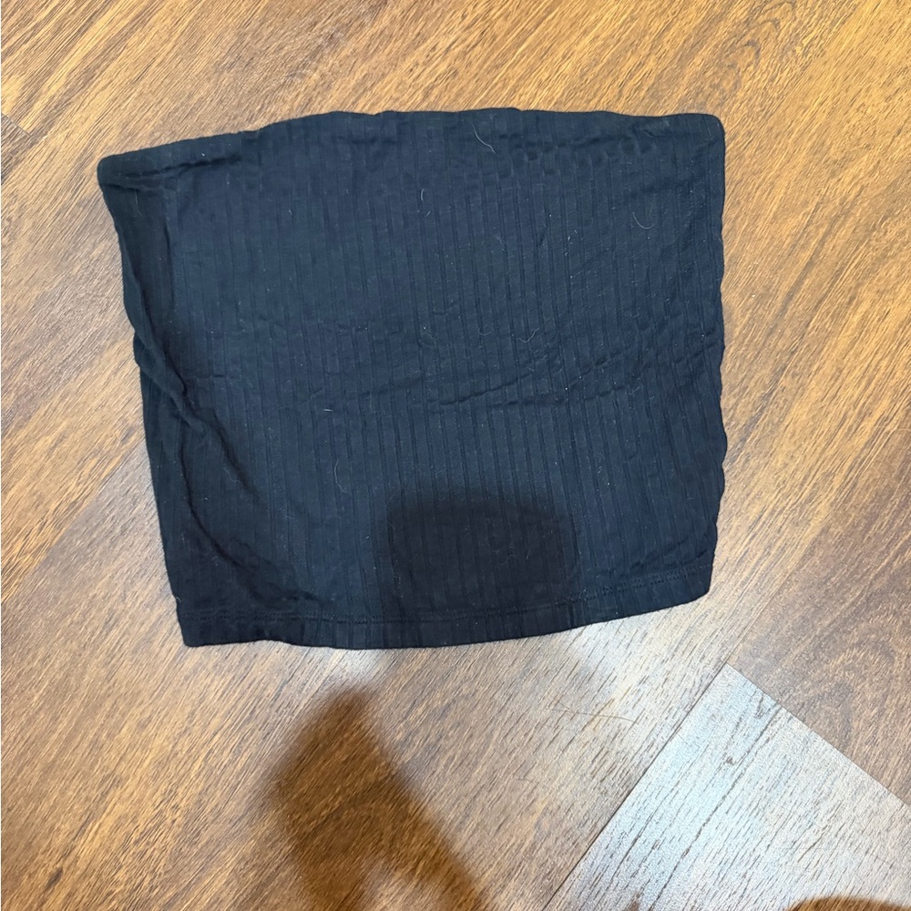 American Eagle Outfitters Black Ribbed Top